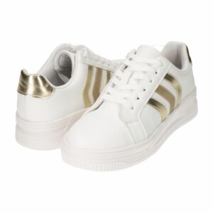 Zapato Casual Deportivo Con Cordón Beige GOB SHOES