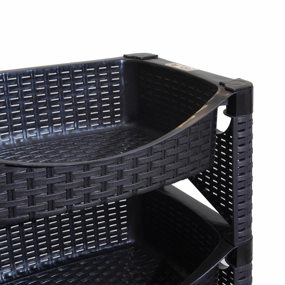 Organizador Ratán 3 Pisos Cafe CASA PICA 45 X 69 CM - Imagen 2