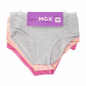 Panty Ancho Hip Pack X 3 Uds Varios Colores MGX KIDS Talla 10