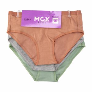 Panty Bik Hip Pack X 3 Uds Varios Colores MGX KIDS Talla 8