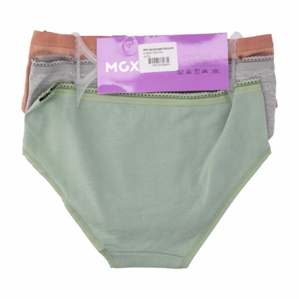Panty Bik Hip Pack X 3 Uds Varios Colores MGX KIDS Talla 8 - Imagen 2