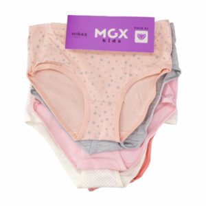 Panty Ancho Hip Pack X 5 Uds Varios Colores MGX KIDS Talla 6