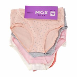Panty Ancho Hip Pack X 5 Uds Varios Colores MGX KIDS Talla 6