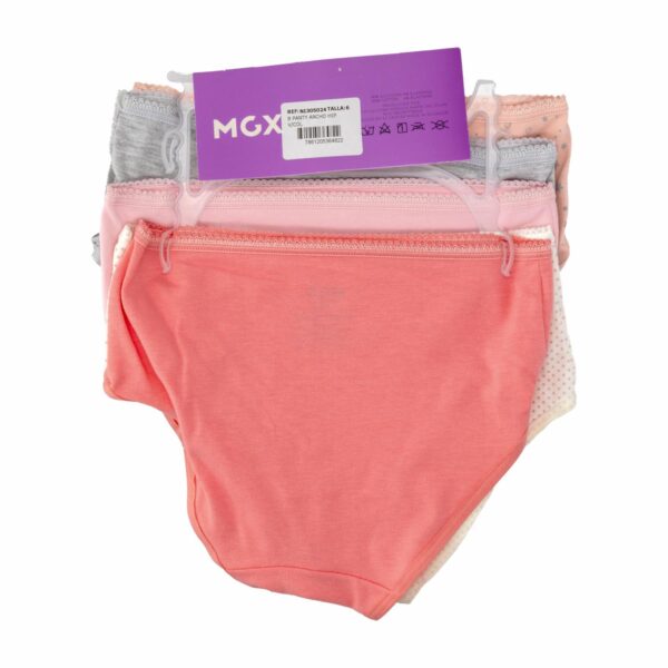 Panty Ancho Hip Pack X 5 Uds Varios Colores MGX KIDS Talla 6 - Imagen 2