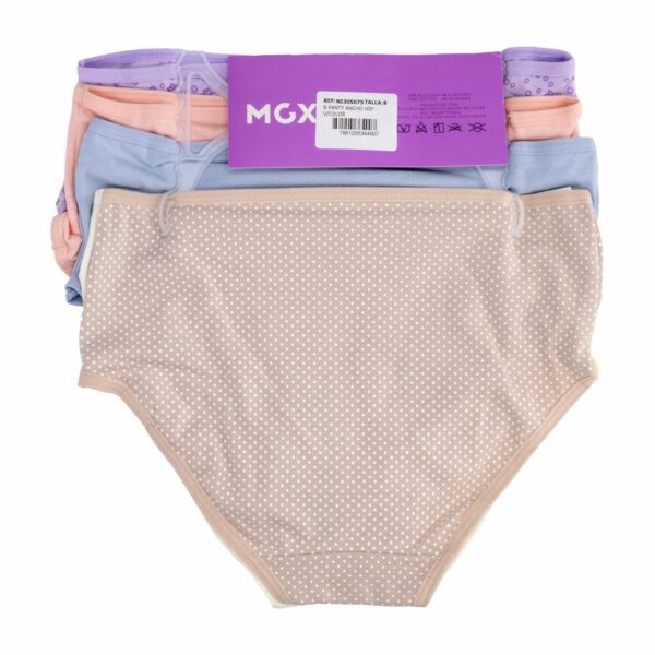 Panty Ancho Hip Pack X 5 Uds Varios Colores MGX KIDS Talla 8 - Imagen 2