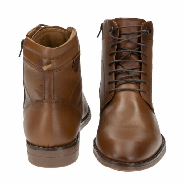 Zapato Botín Con Cordón Y Cierre Miel CAPITOLIO - Imagen 3