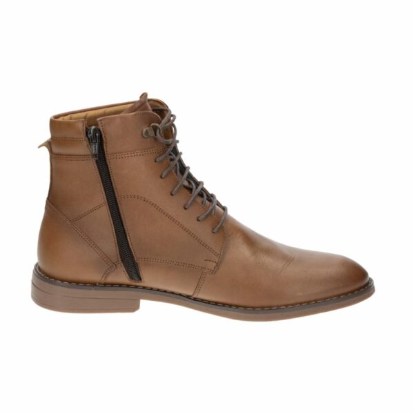 Zapato Botín Con Cordón Y Cierre Miel CAPITOLIO - Imagen 4