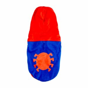Camiseta Para Mascota Diseño Spiderman Con Capucha Color Rojo MARVEL