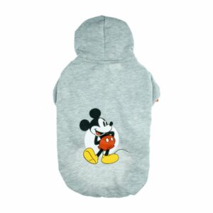 Chompa Para Mascota Con Capucha Diseño Mickey Mouse Color Gris DISNEY