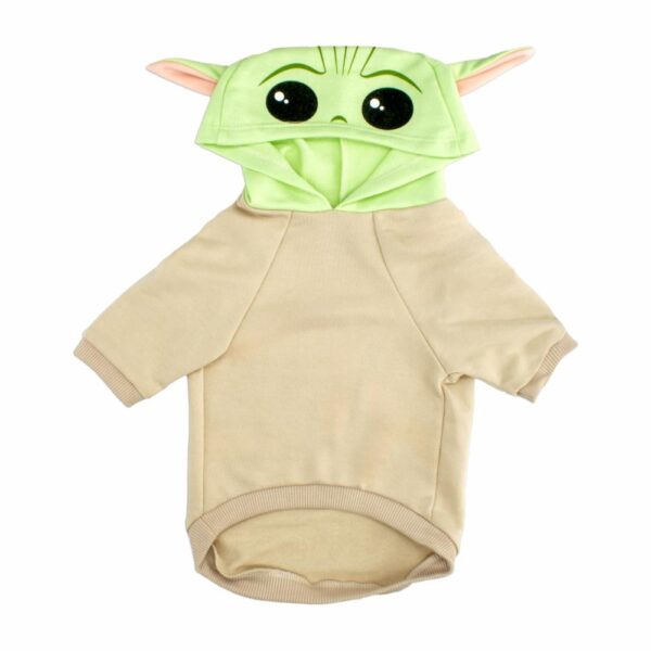 Hoodie Para Mascota Diseño Star Wars Baby Yoda Color Café DISNEY - Imagen 2