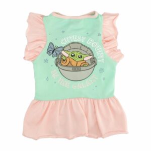 Vestido Para Mascota Diseño Star Wars Baby Yoda Color Verde DISNEY