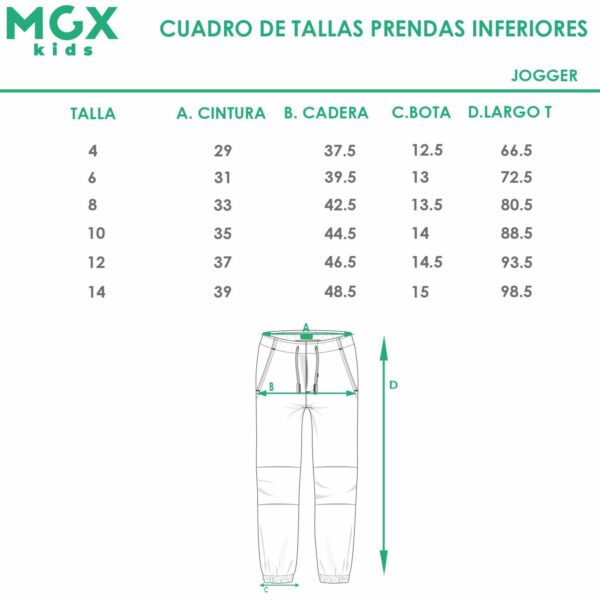 Jogger Chino Cintura Elástica MGX KIDS - Imagen 3