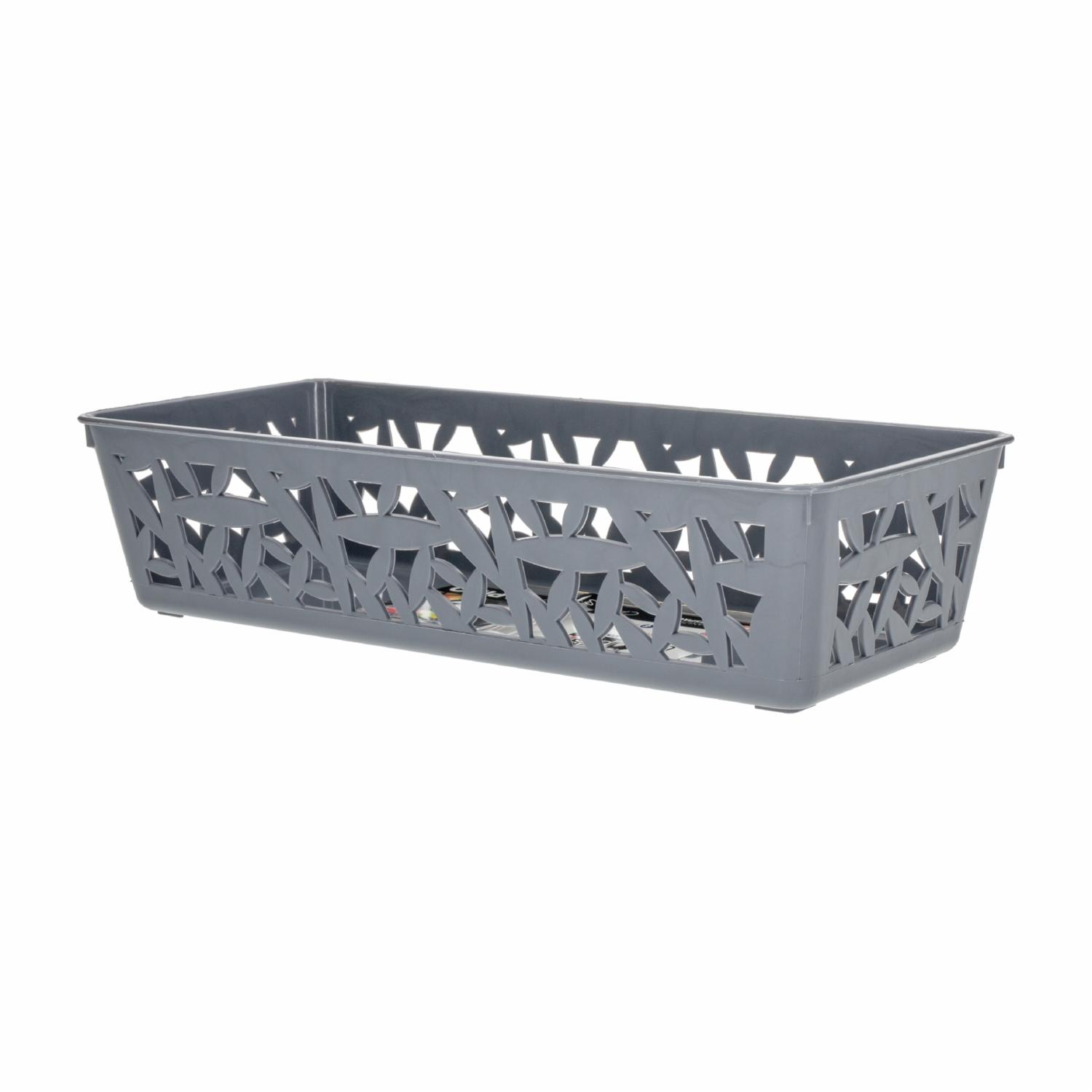 Canastilla Papiro Gris Oscuro CASA PICA Mediana - Imagen 2