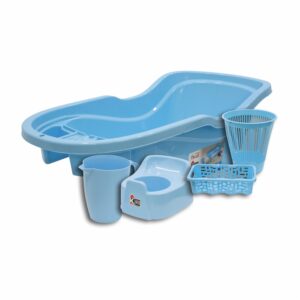 Juego Baño Arrecife Celeste Pastel CASA PICA Unidad