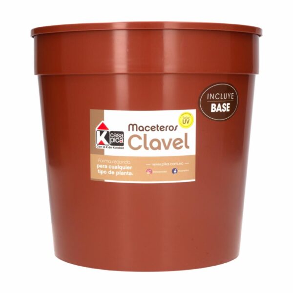 Macetero B+M Clavel Grande Terracota CASA PICA Unidad - Imagen 2