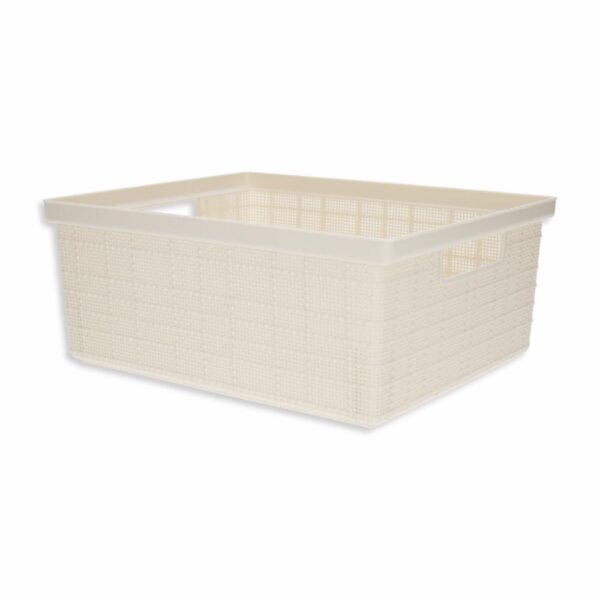 Canastilla De Yute Color Beige Claro CASA PICA Unidad - Imagen 2