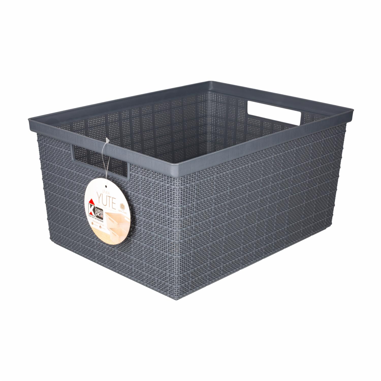 Canastilla Diseño Yute Color Gris CASA PICA Unidad - Imagen 2