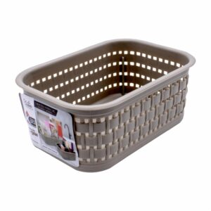 Canastilla Ratán Chic Sin Tapa Color Beige Oscuro CASA PICA Pequeña
