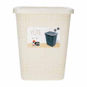 Cesto De Yute Para Ropa Con Tapa Beige Claro CASA PICA 55X43.5 Cm