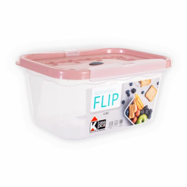 Repostero Flip Color Rosado PICA 4.9 Litros - Imagen 3