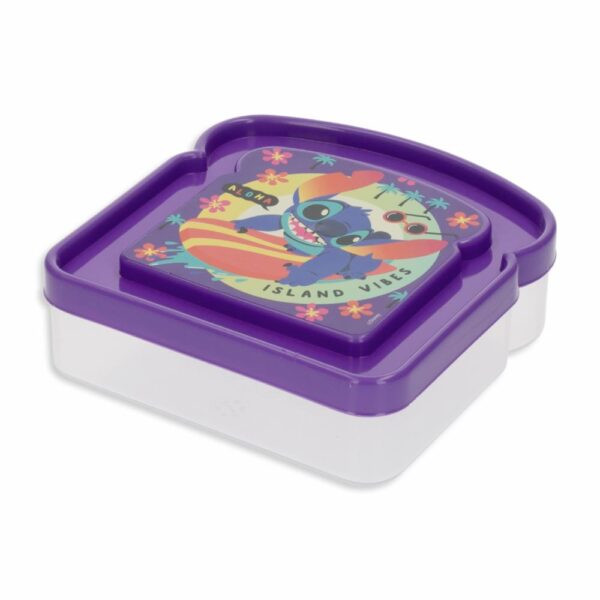 Repostero Sanduchero Diseño Disney Stitch Color Morado CASA PICA 13 X 12 Cm - Imagen 2