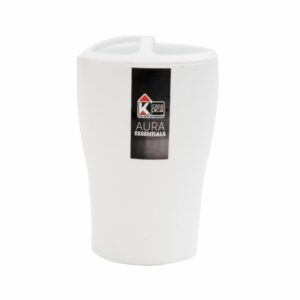 Porta Cepillo Aura Essential Blanco CASA PICA 12 ,5 X 8 Cm