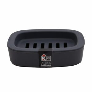 Jabonera Aura Essential Gris Osc CASA PICA 13 X 10 Cm