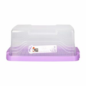 Quesera Plástica Colores Lila Diseño Lavanda Violeta CASA PICA Unidad