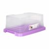 Quesera Plástica Colores Lila Diseño Lavanda Violeta CASA PICA Unidad - Imagen 2