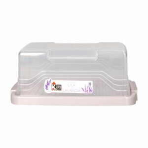 Quesera Plástica Colores Lila Diseño Lavanda Gris CASA PICA Unidad