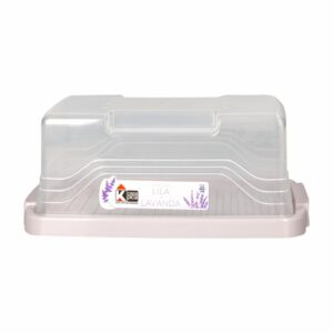 Quesera Plástica Colores Lila Diseño Lavanda Gris CASA PICA Unidad