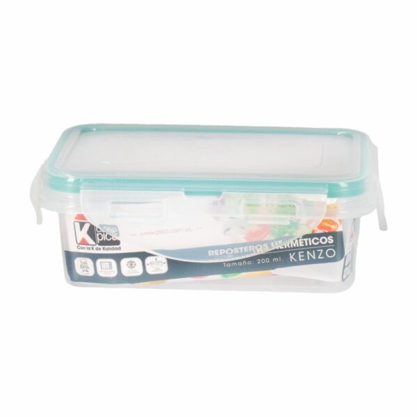 Repostero Rectangular Línea Kenzo Color Menta CASA PICA 0,2 Litros - Imagen 2