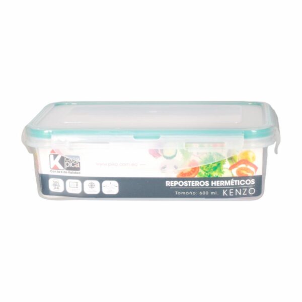 Repostero Rectangular Diseño Kenzo Color Menta CASA PICA 0,6 Litros - Imagen 2