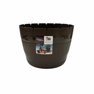 Macetero Madeira Redondo Chico Cafe CASA PICA 6 Lts Pequeño