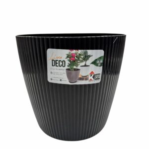 Macetero Deco Glam Negro CASA PICA 6 Lts Pequeño