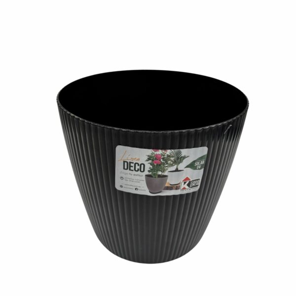 Macetero Deco Glam Negro CASA PICA 6 Lts Pequeño - Imagen 2