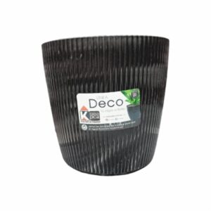 Macetero Deco Glam Negro CASA PICA 1O Lts Mediano