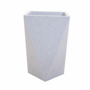Macetero Deco Stone Alto Gris CASA PICA Mediano