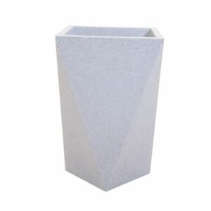 Macetero Deco Stone Alto Gris CASA PICA Mediano