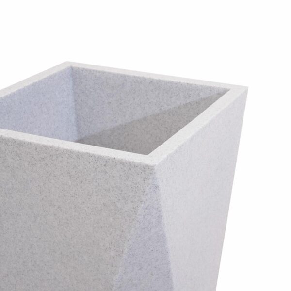 Macetero Deco Stone Alto Gris CASA PICA Mediano - Imagen 2
