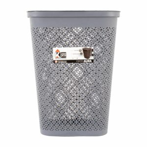 Cesto Aura Con Tapa Color Gris Oscuro CASA PICA Unidad