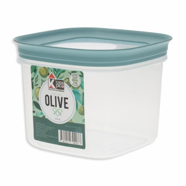 Frasco Pomo Cuadrado Línea Olive Celeste CASA PICA Unidad - Imagen 2