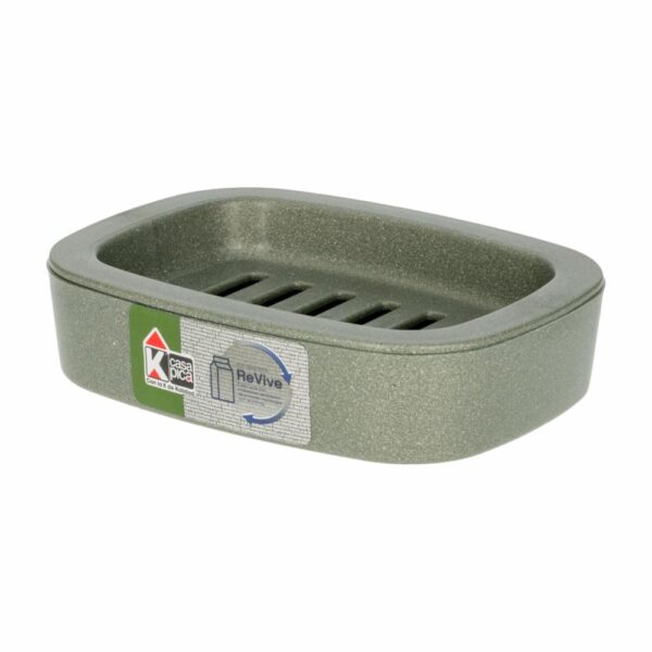 Jabonera Plástica Color Verde Aluminio Colección Revive CASA PICA Unidad - Imagen 2