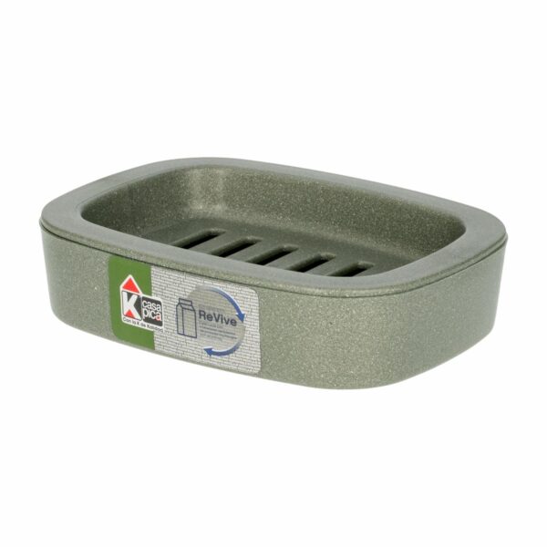 Jabonera Plástica Color Verde Aluminio Colección Revive CASA PICA Unidad - Imagen 2