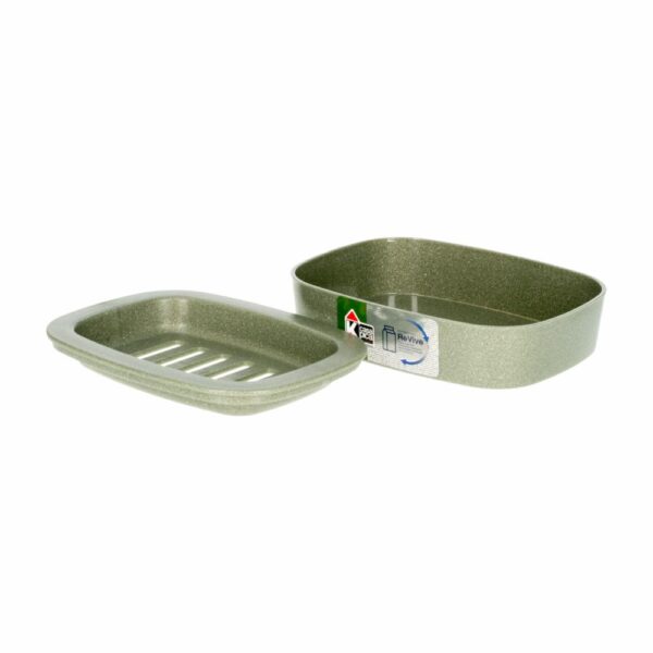 Jabonera Plástica Color Verde Aluminio Colección Revive CASA PICA Unidad - Imagen 3