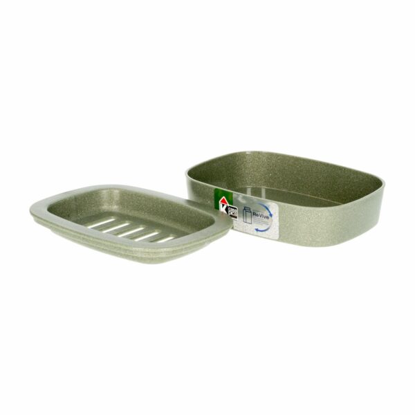 Jabonera Plástica Color Verde Aluminio Colección Revive CASA PICA Unidad - Imagen 3