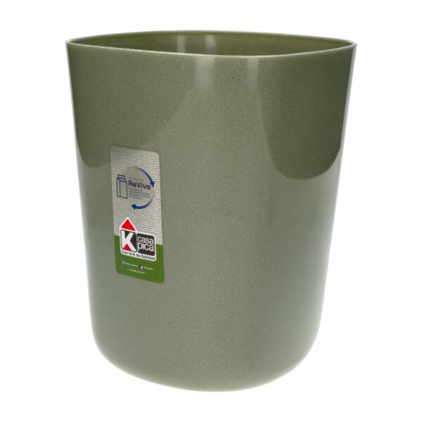 Tacho Plástico Papelero Color Verde Aluminio Colección Revive CASA PICA Unidad - Imagen 2
