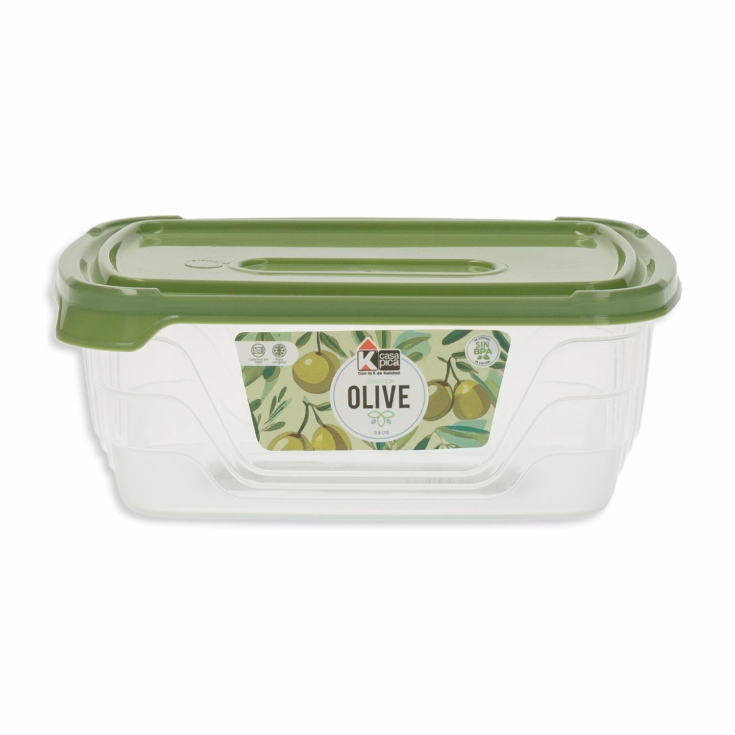 Repostero Rectangular Línea Olive Color Verde CASA PICA 0,3 Litros