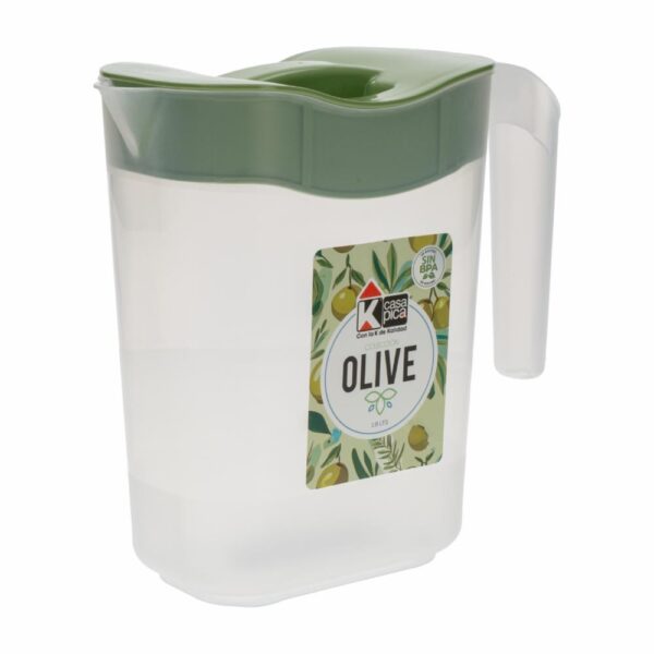 Jarra Plástica Rectangular Línea Olive Color Verde CASA PICA Unidad - Imagen 2