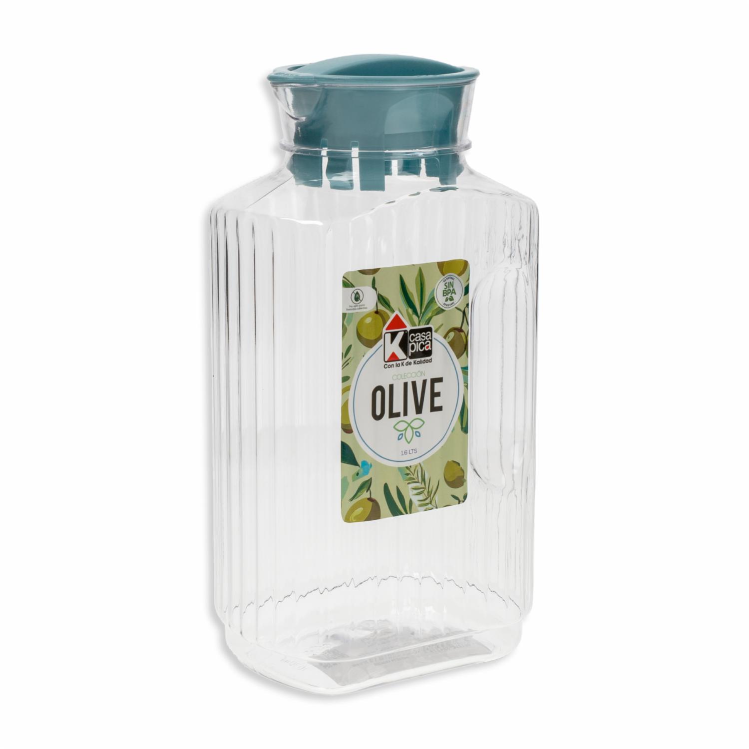 Jarra Plástica Línea Olive Color Verde CASA PICA Unidad